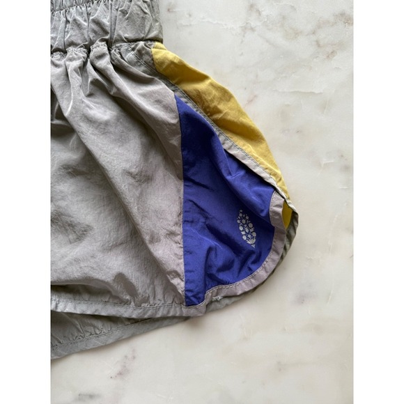 Free People FP Movement The Way Home Shorts – Grey/Blue/Yellow – Women's Size S - Picture 3 of 4